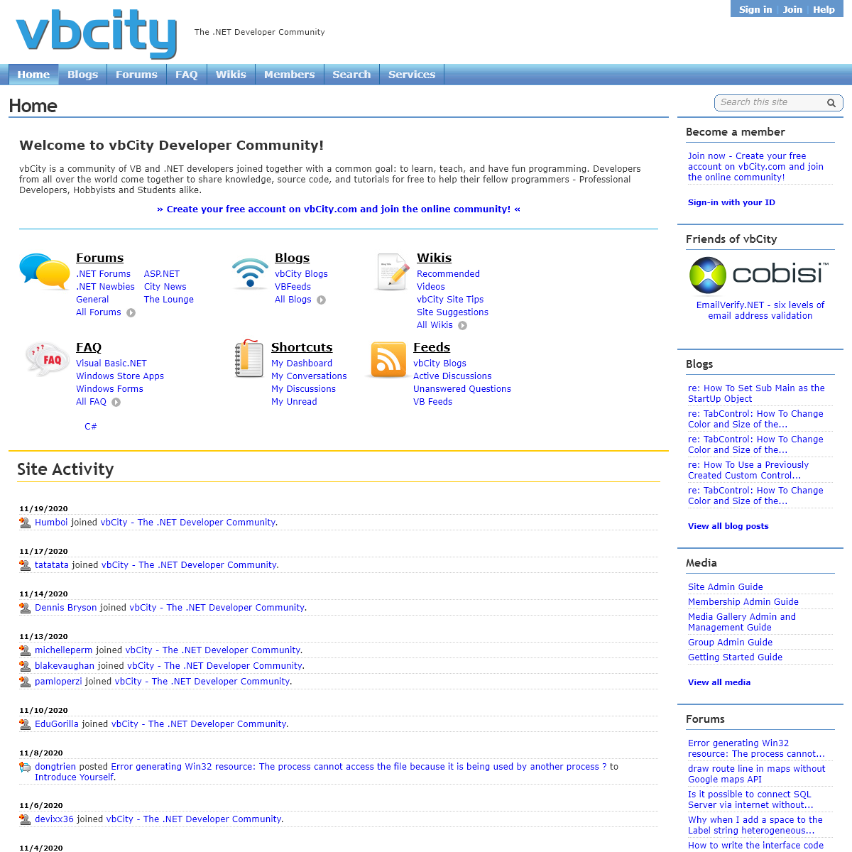 Home - vbCity - The .NET Developer Community