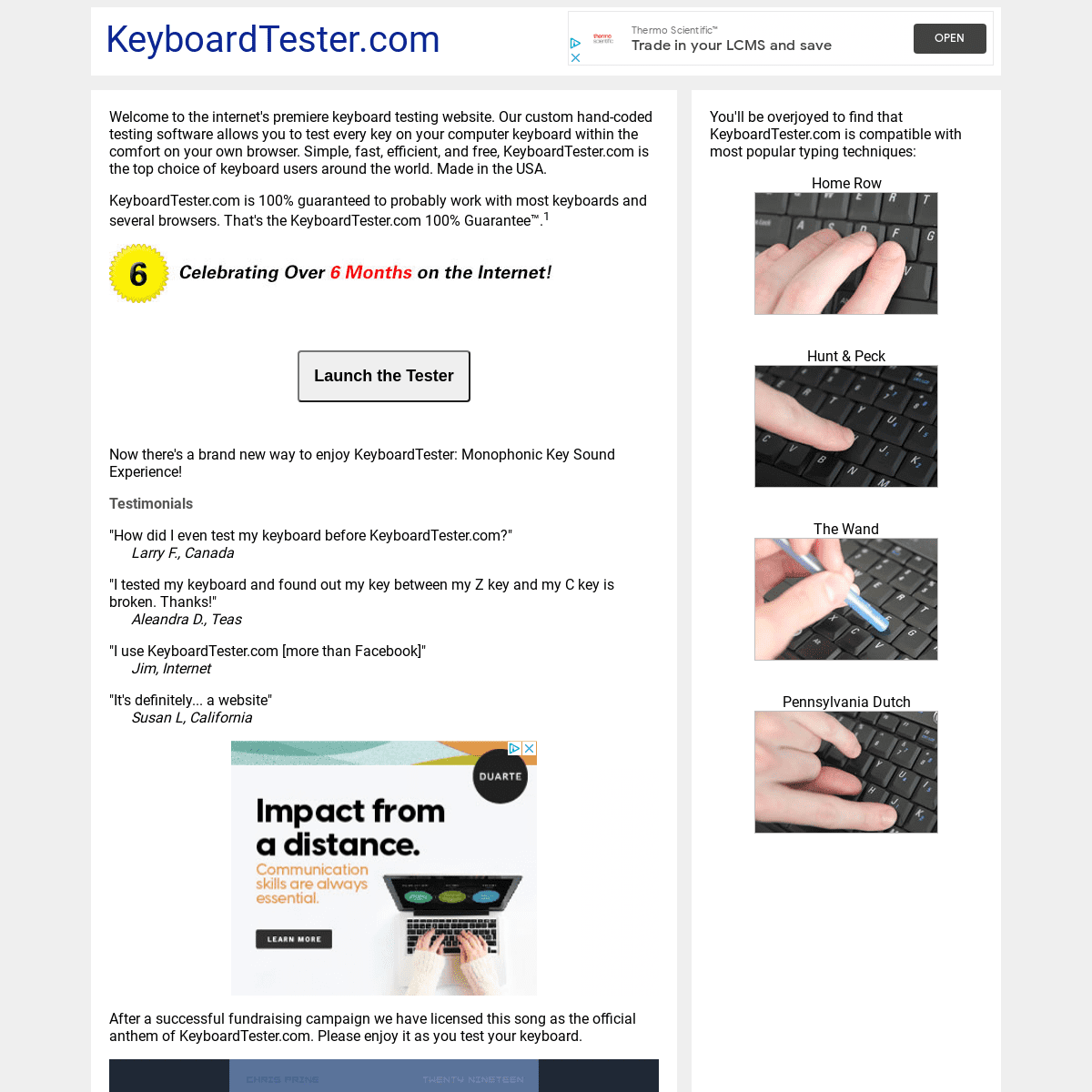 A complete backup of keyboardtester.com