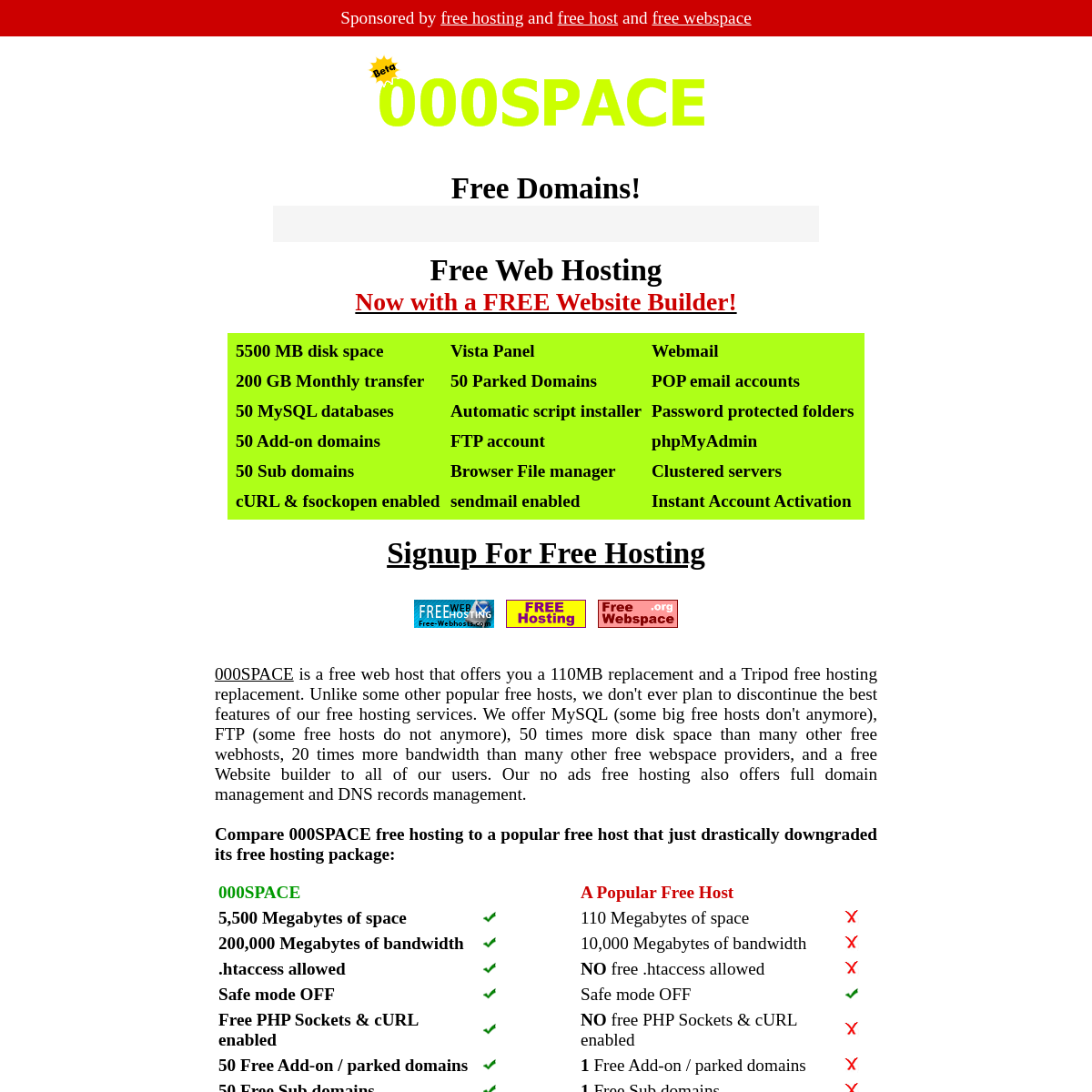 A complete backup of 000space.com