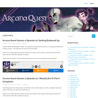 A complete backup of arcanaquest.com