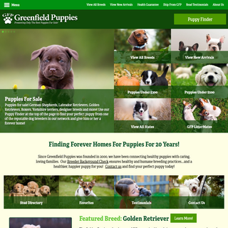 A complete backup of greenfieldpuppies.com