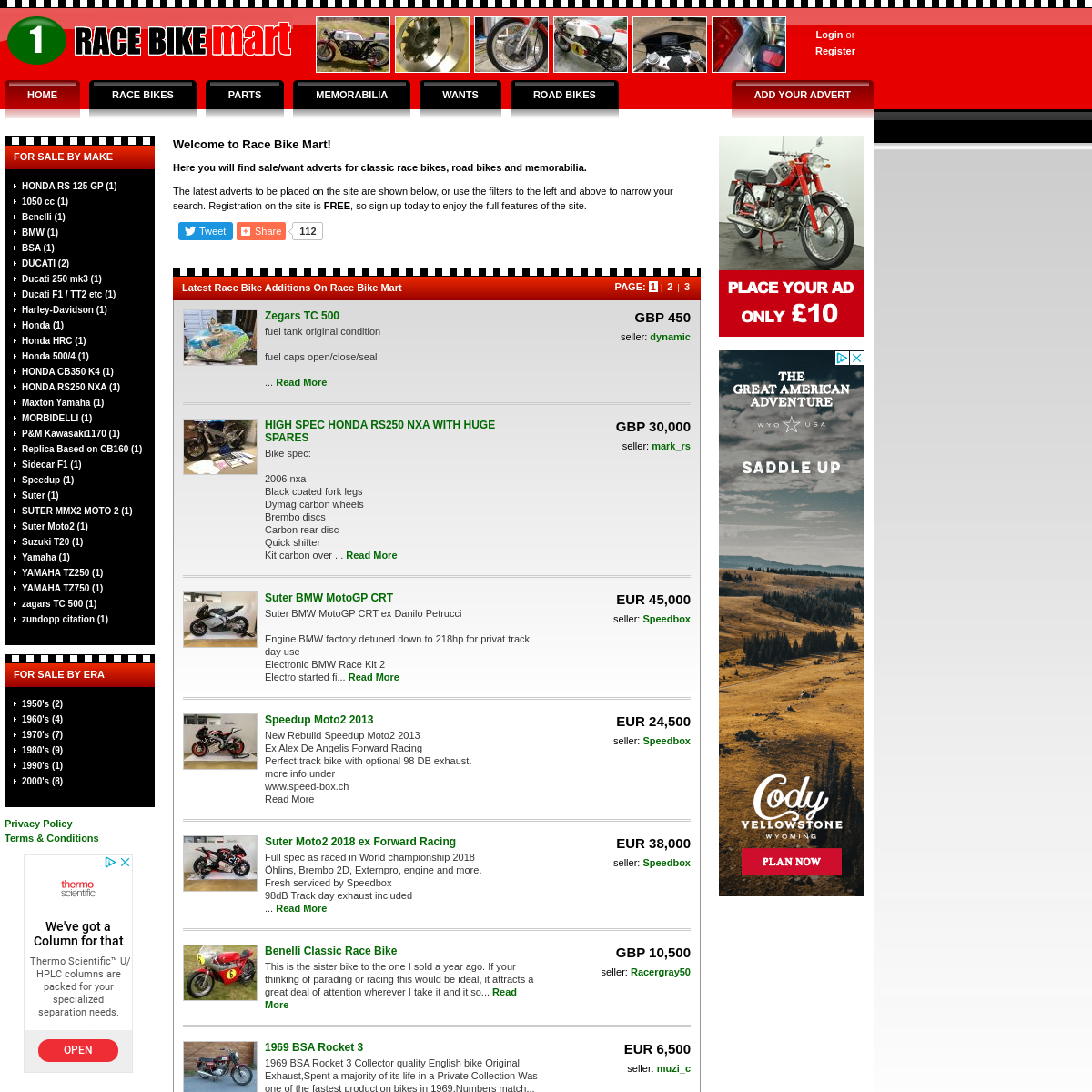 A complete backup of racebikemart.com