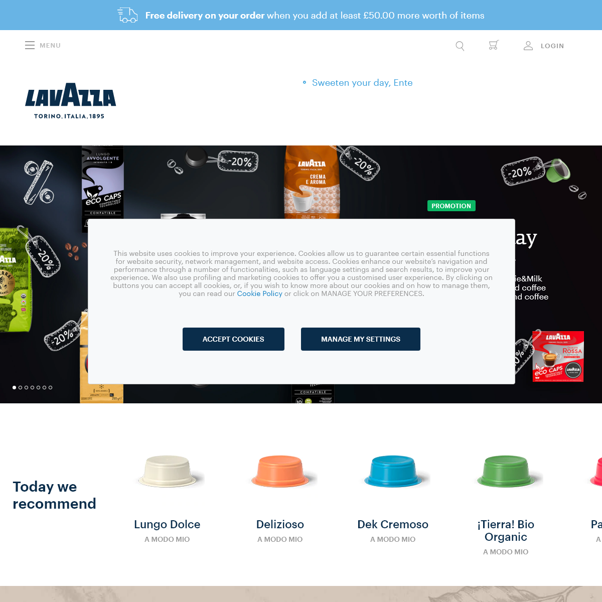 A complete backup of lavazza.co.uk