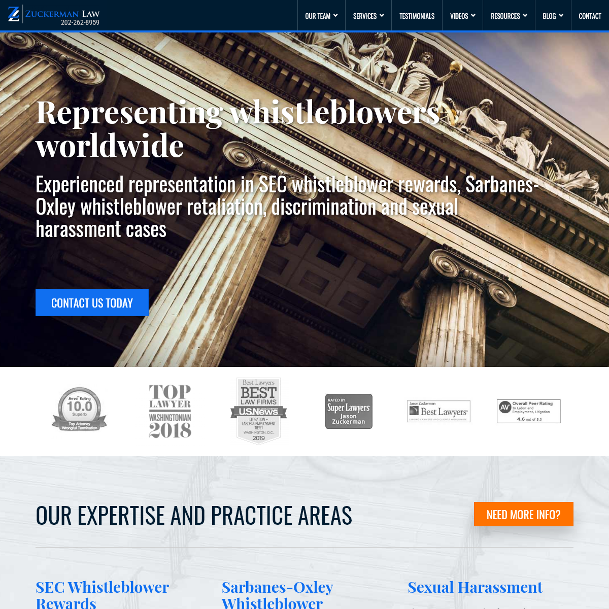 Whistleblower Law Firm - Employment Lawyers Washington Dc - Zuckerman Law