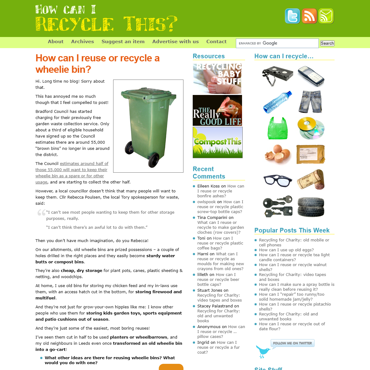 A complete backup of recyclethis.co.uk