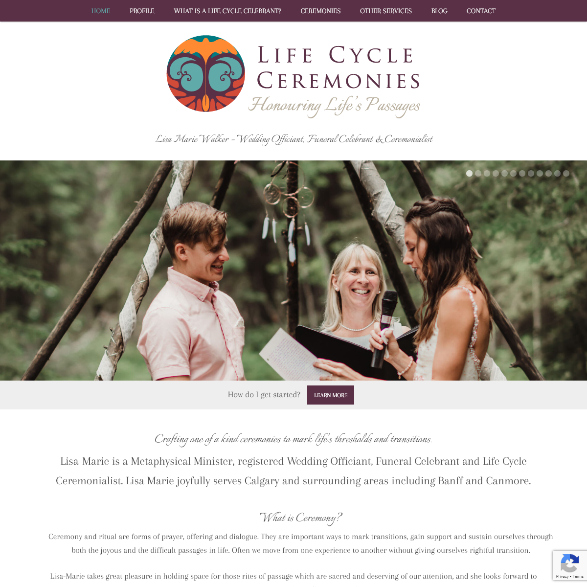 A complete backup of lifecycleceremonies.ca