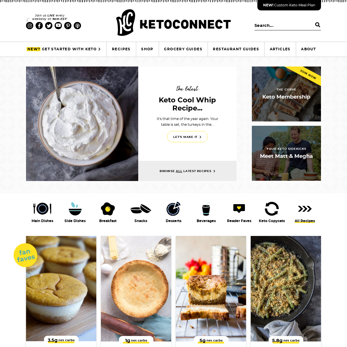 Keto Recipes - Keto Diet Website - KetoConnect