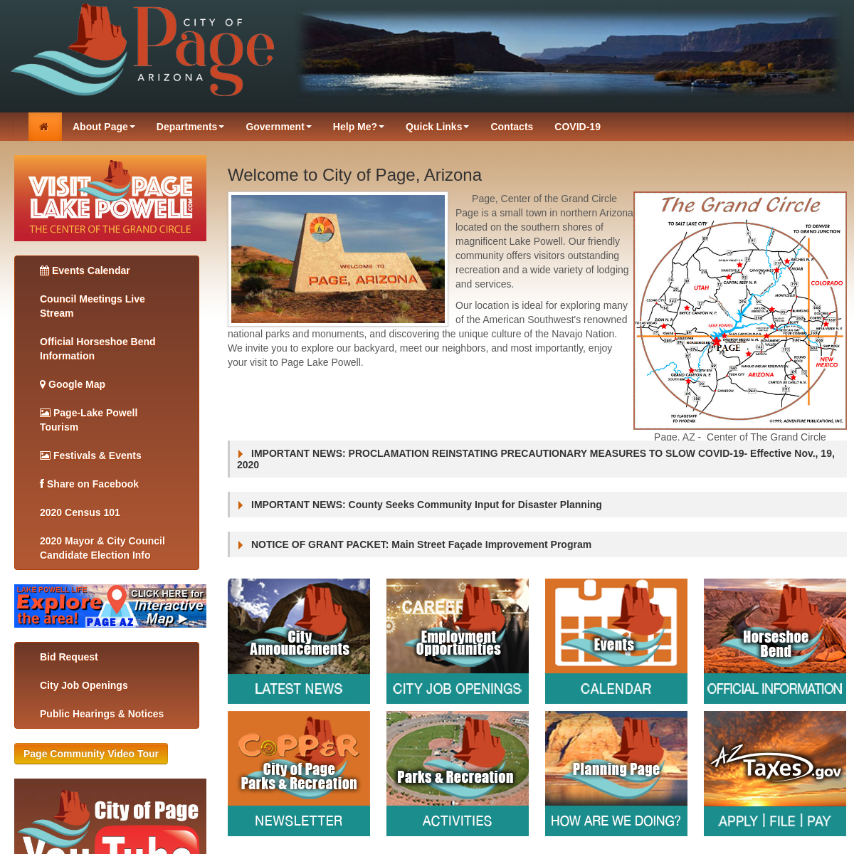 A complete backup of cityofpage.org