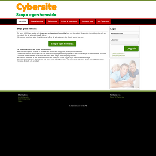 A complete backup of cybersite.nu