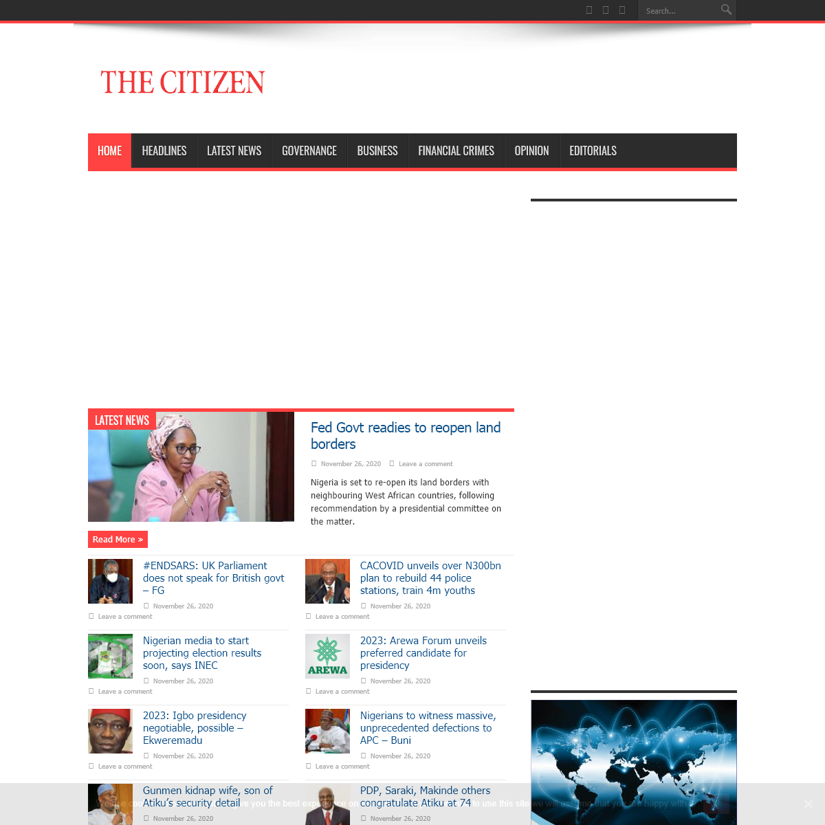 A complete backup of thecitizenng.com