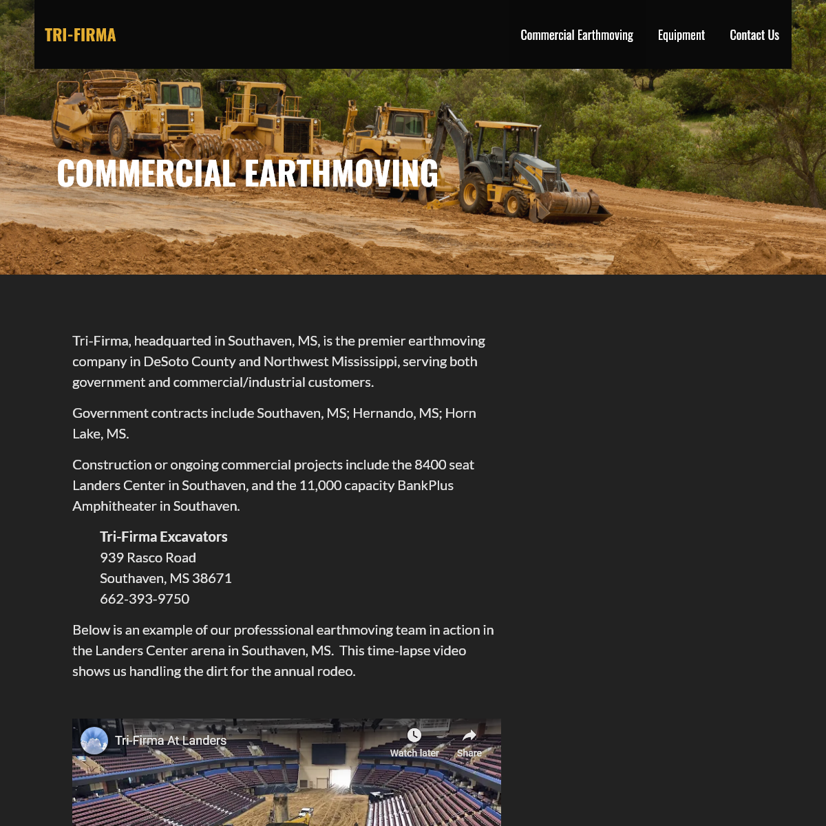 Tri-Firma â€“ Commercial Earthmoving