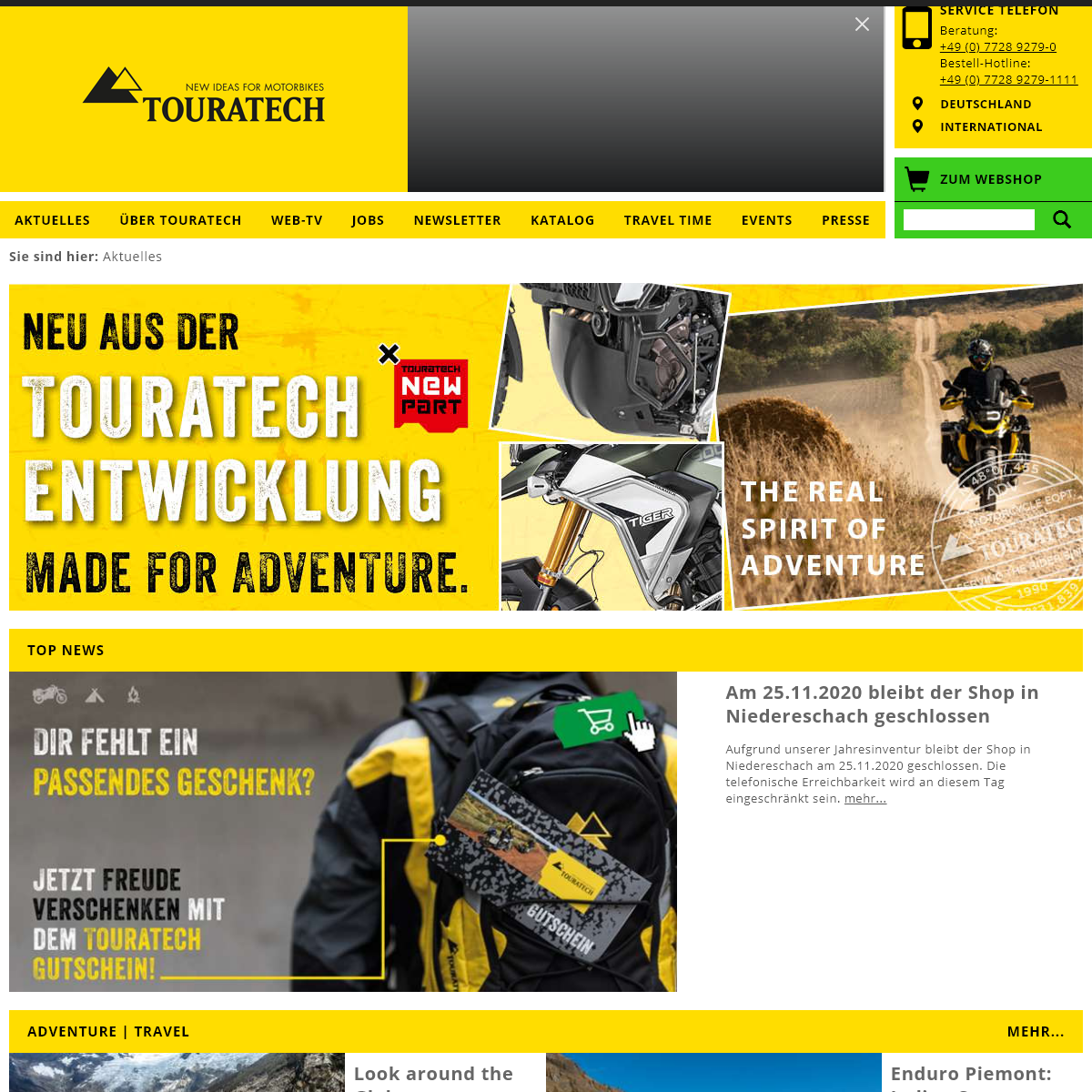 A complete backup of touratech.de