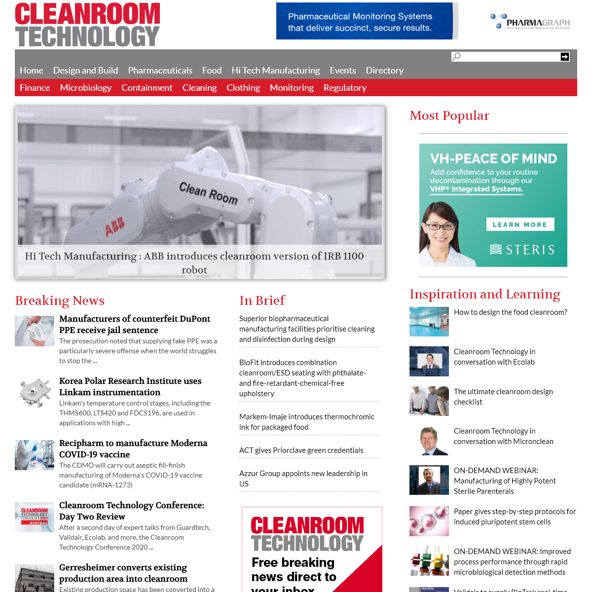 A complete backup of cleanroomtechnology.com
