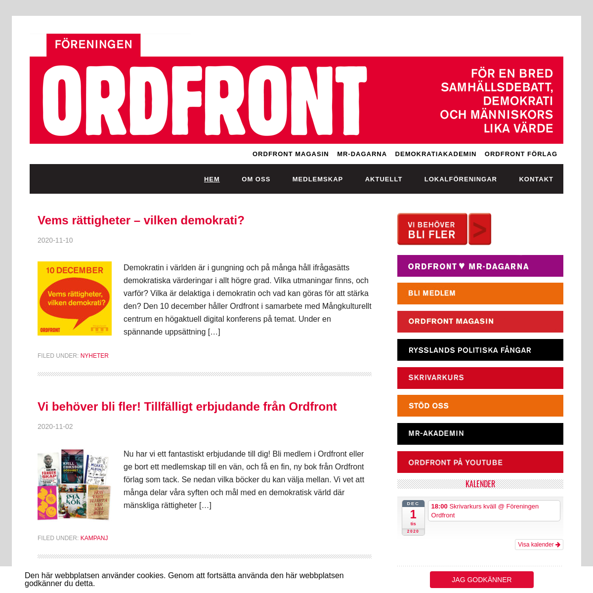 A complete backup of ordfront.se