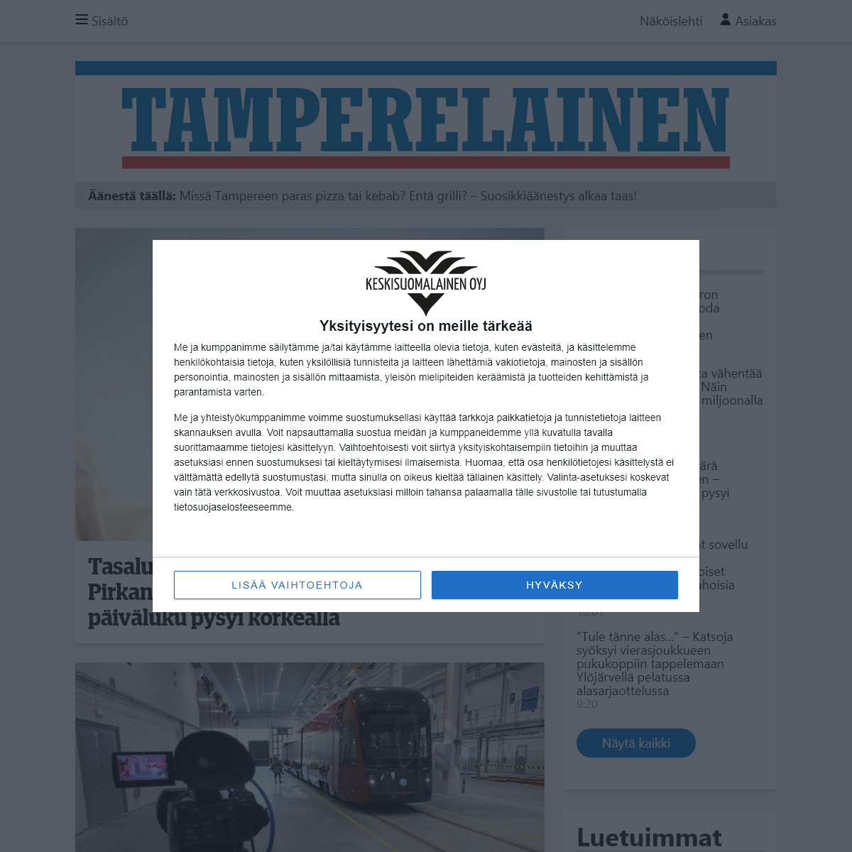 A complete backup of tamperelainen.fi