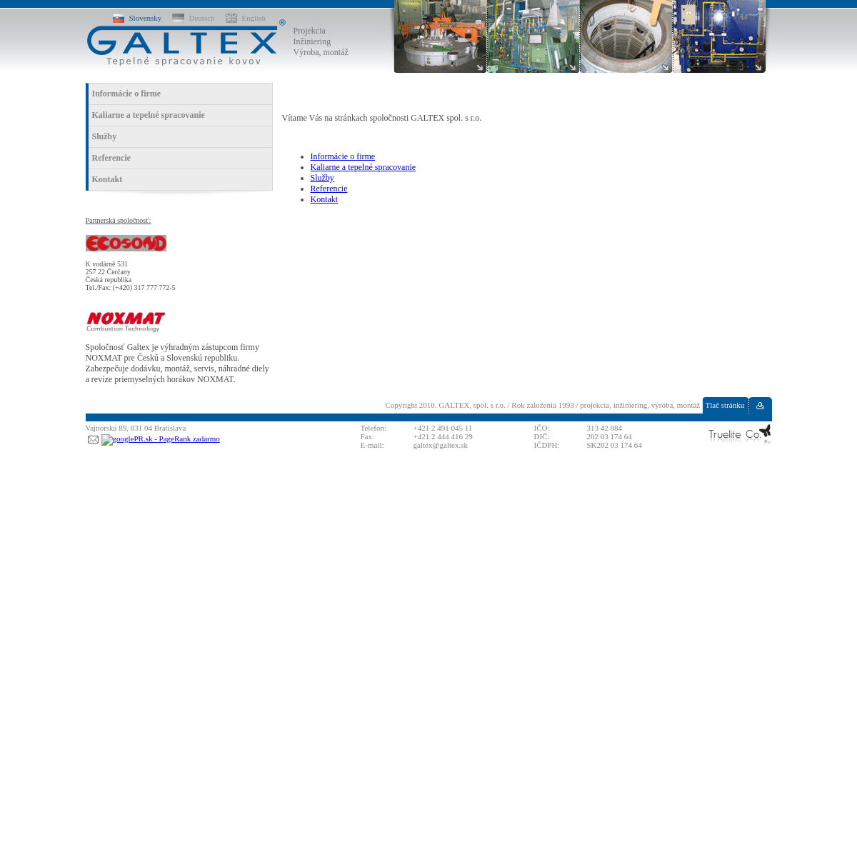 A complete backup of galtex.sk