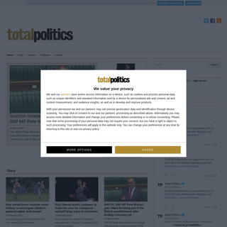TotalPolitics.com - UK and Westminster parliament, politics, news, opinion and gossip