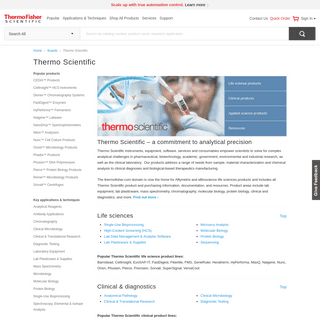 A complete backup of thermo.com