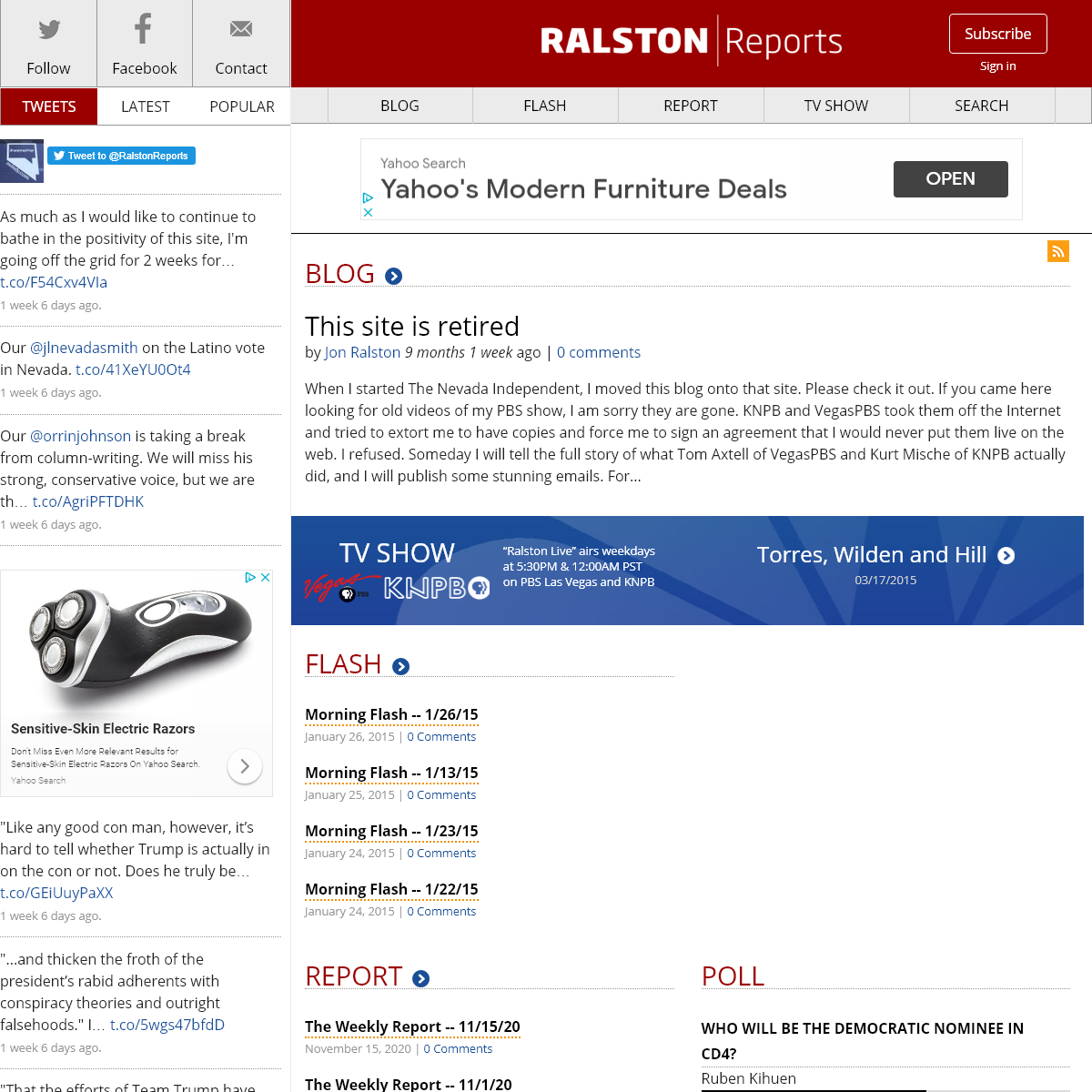 A complete backup of ralstonreports.com