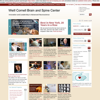 A complete backup of weillcornellbrainandspine.org