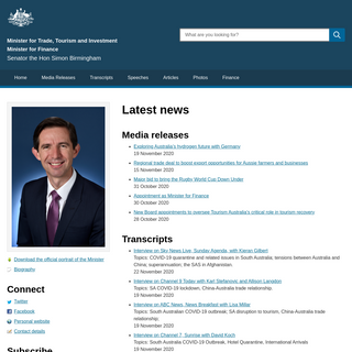 Latest news - Minister for Trade, Tourism and Investment