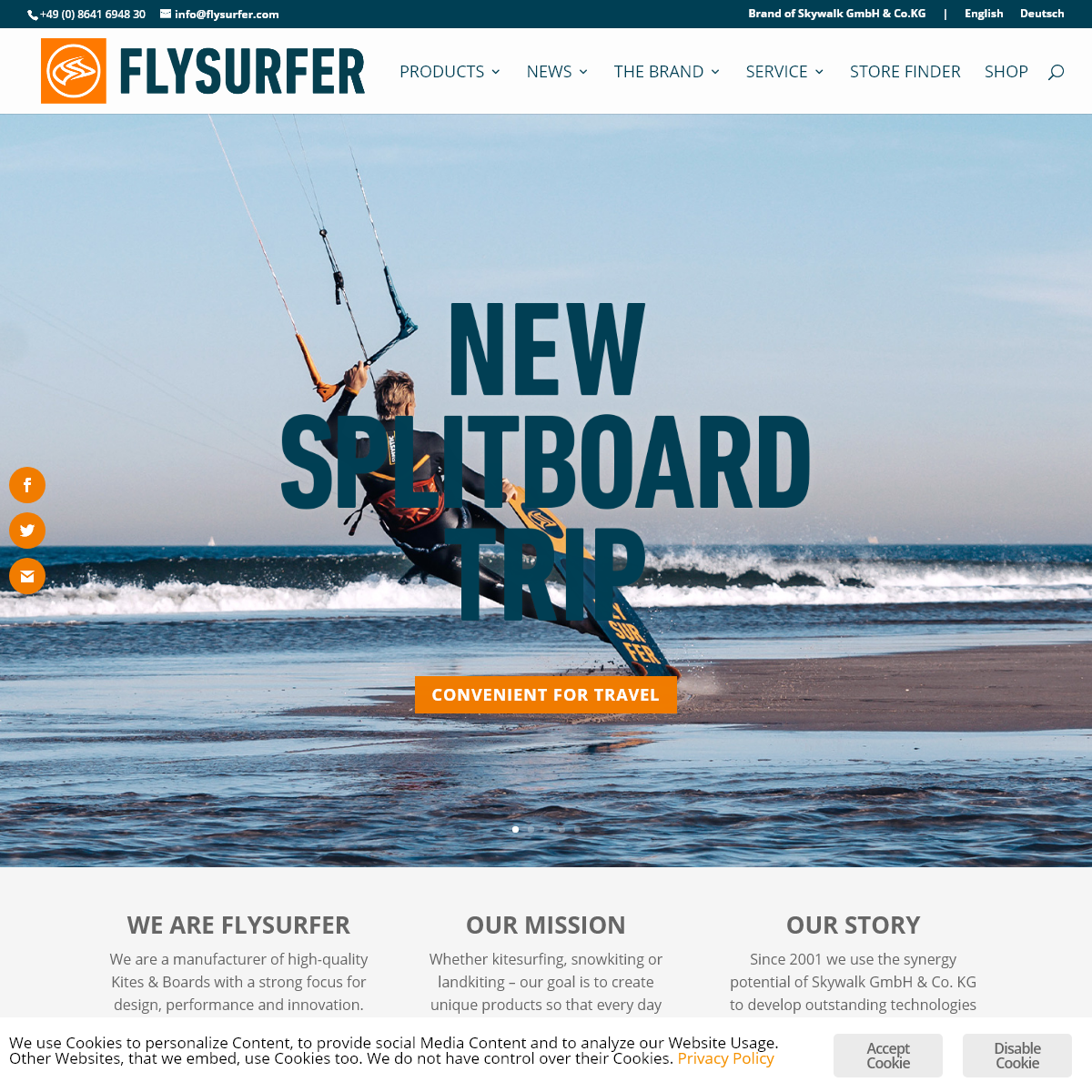 A complete backup of flysurfer.com