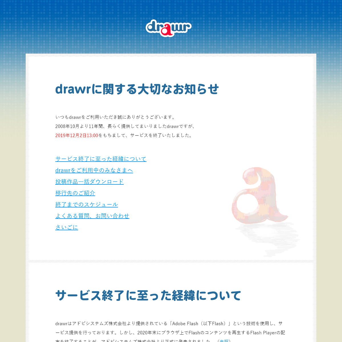 A complete backup of drawr.net