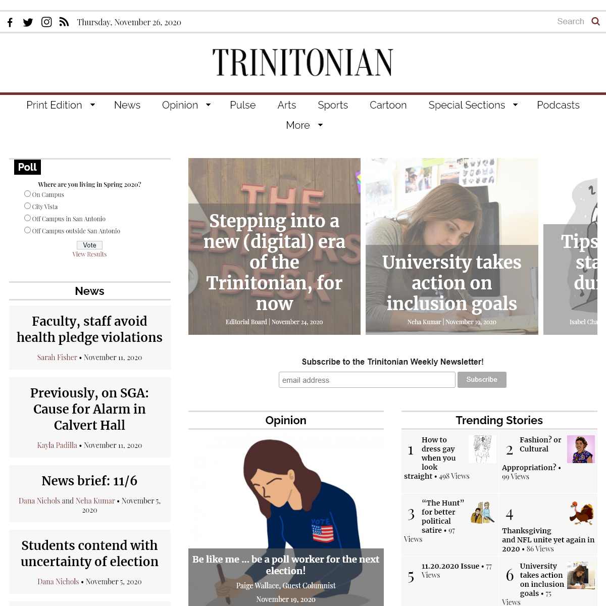 A complete backup of trinitonian.com