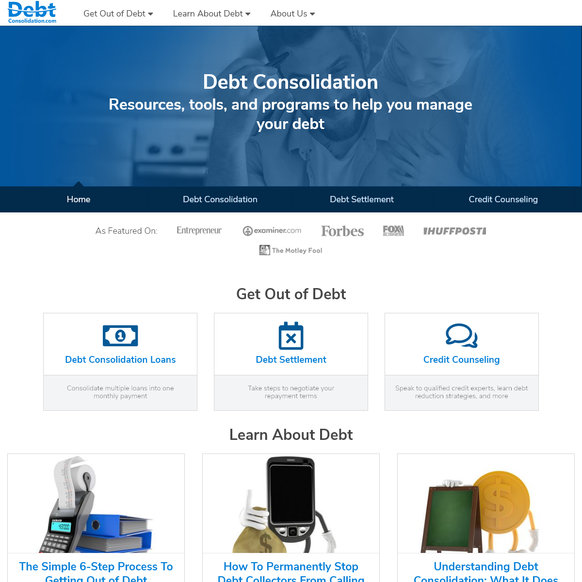 A complete backup of debtconsolidation.com