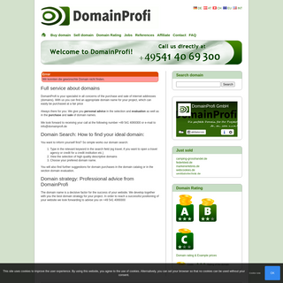 Purchase Domains at DomainProfi