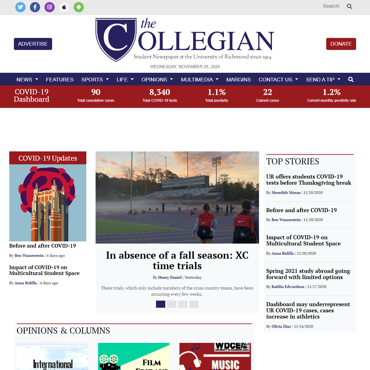 A complete backup of thecollegianur.com