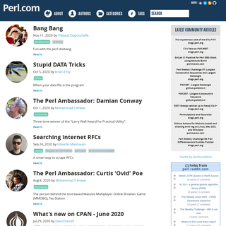 A complete backup of perl.com