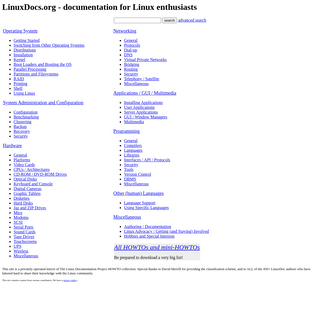 A complete backup of linuxdocs.org