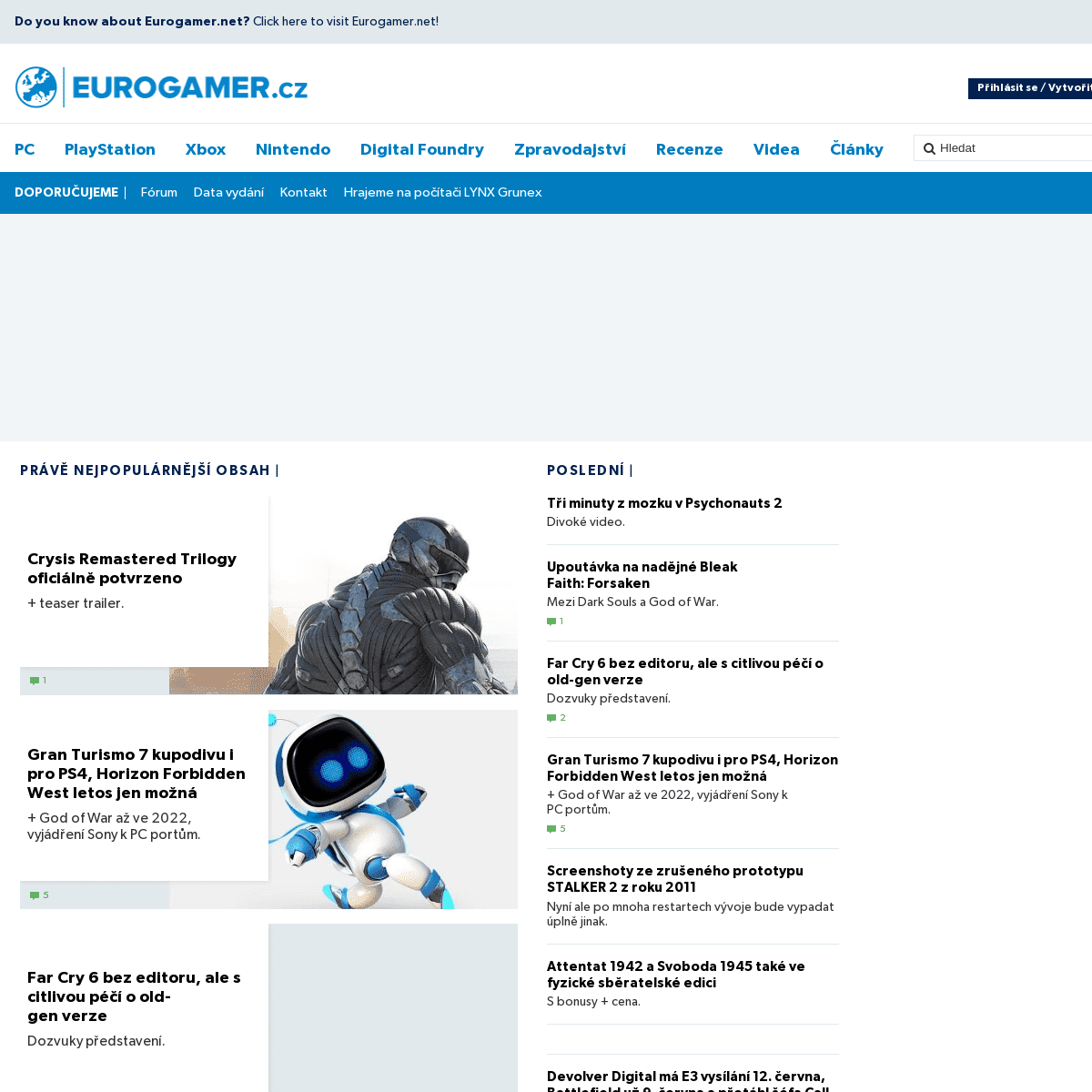 A complete backup of https://eurogamer.cz