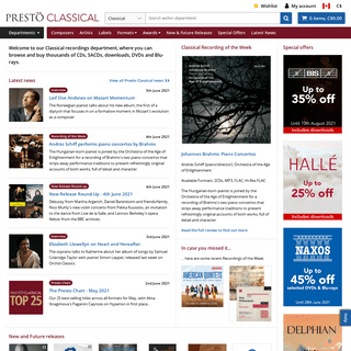 Presto Classical - Buy classical & opera CDs, DVDs & Blu-rays online