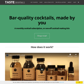 TASTE cocktails - Monthly Cocktail Subscription, Cocktail Making Kit & Gifts
