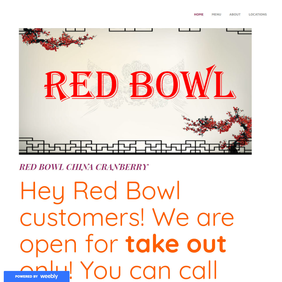 A complete backup of https://redbowlchinacranberry.weebly.com/