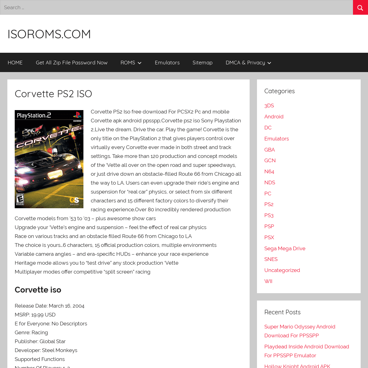 A complete backup of https://isoroms.com/corvette-iso-pcsx2-download/