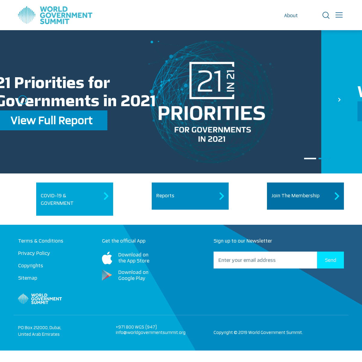 A complete backup of https://worldgovernmentsummit.org