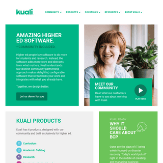 Kuali Higher Ed Software - Higher Ed SaaS Solutions