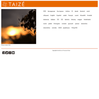 A complete backup of https://taize.fr