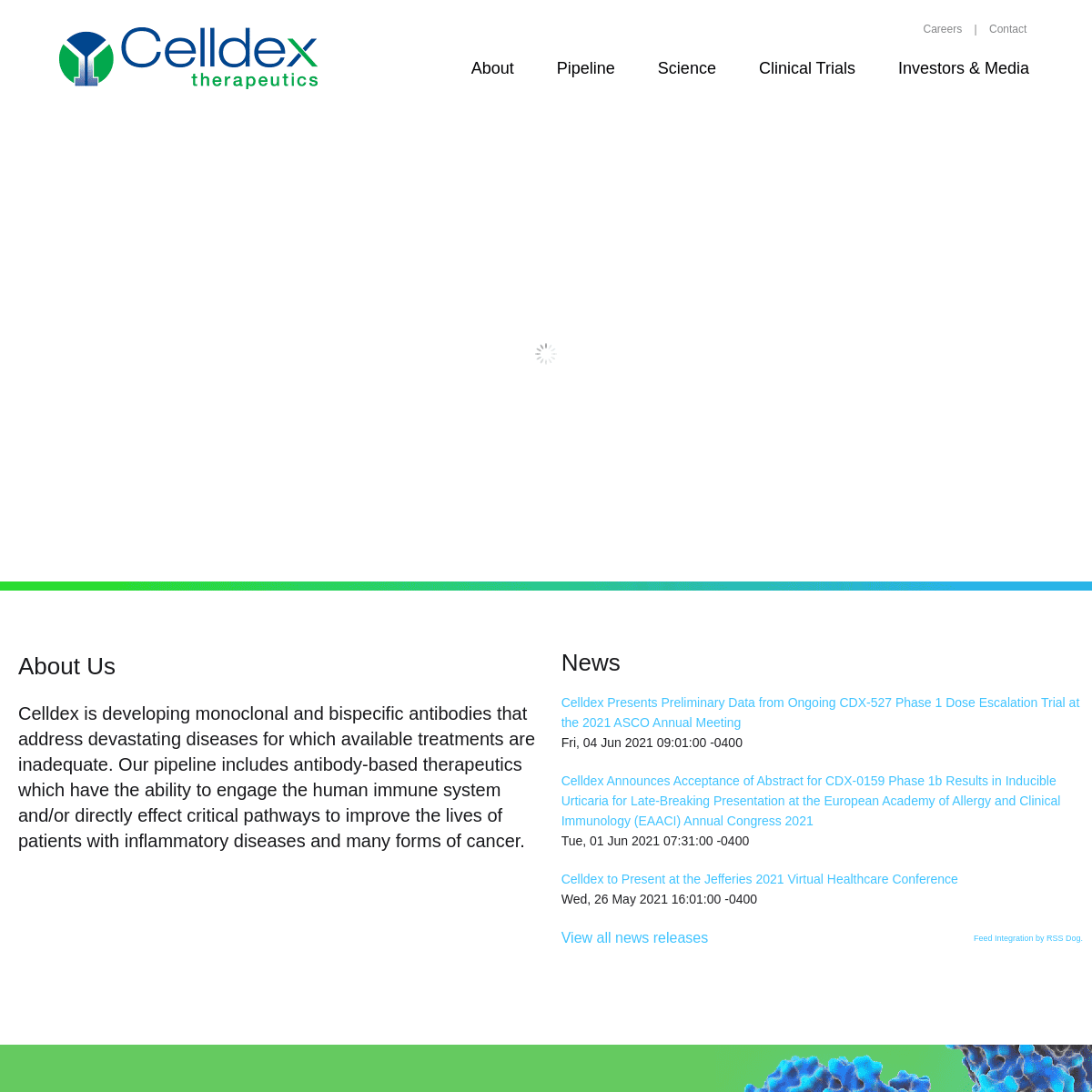 A complete backup of https://celldex.com