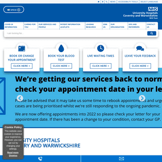 A complete backup of https://uhcw.nhs.uk