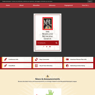 Municipal League, MD - Official Website - Official Website