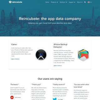 Reincubate- the app data company