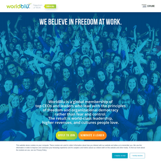 WorldBlu - Transforming the way we lead with Freedom at Workâ„¢.
