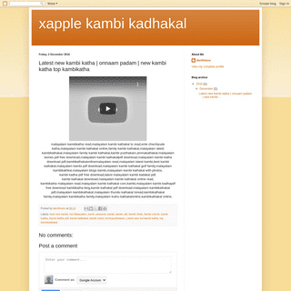 A complete backup of https://xapplekambikadhakal.blogspot.com/2016/12/latest-new-kambi-katha-onnaam-padam-new.html