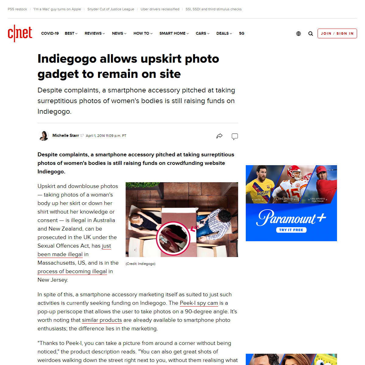 A complete backup of https://www.cnet.com/news/indiegogo-allows-upskirt-photo-gadget-to-remain-on-site/