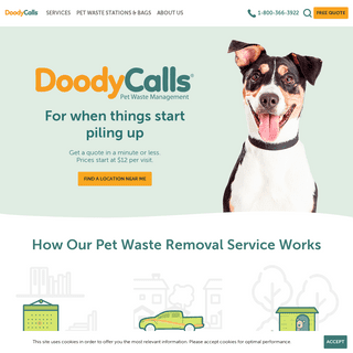 Pet Dog Waste Removal and Pooper Scooper Service- DoodyCalls