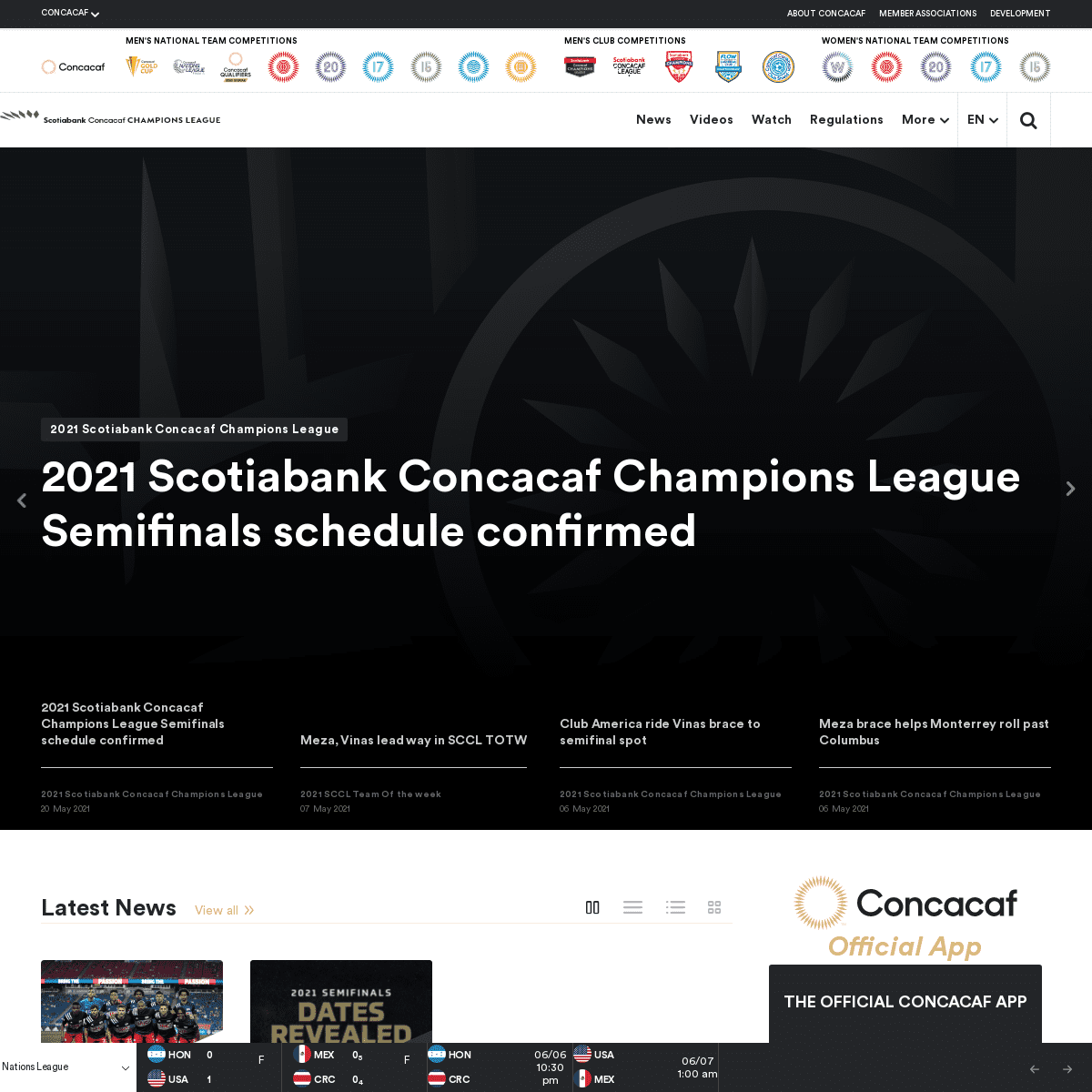 A complete backup of https://concacafchampionsleague.com